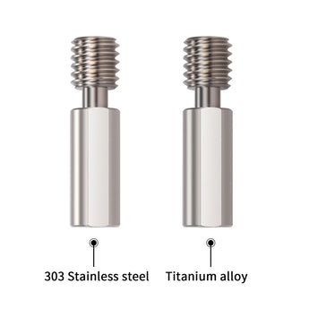 BIQU BX All-metal Throat Stainless steel & Titanium alloy Heat break 3D Printer Accessories For BIQU H2 Extruder 3D Printer Parts.