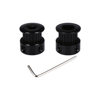 BIQU GT2 Black Color Aluminum Timing Belt Pulley 20 teeth for 3D printer GT2-6mm.