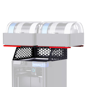 BIQU Panda Perch Aluminum Mount Supports Two AMS Units with Tool Storage and Lighting Option for Bambu Lab P1/X1/H2 Series