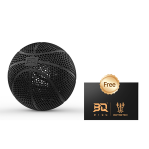 BIQU PLA-HR 3D Printed Airless Basketball -Perfect for Family Fun, Friends Gatherings & Christmas Gifts, Available in Black, Blue, Orange, and White
