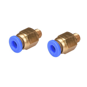 Lots PC4-M6 Pneumatic Straight Fitting Remote Tracheal Joint Connector for 4mm OD tubing M6 6mm Reprap 3D Printer Printers.